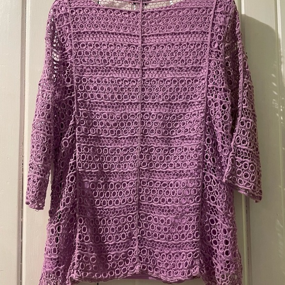 Christopher & Banks crocheted sweater X-large EUC - Picture 4 of 7